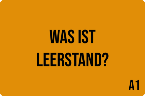 A1 - Was ist Leerstand?