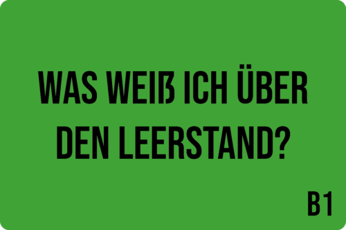 B1 - Was weiß ich über den Leerstand?