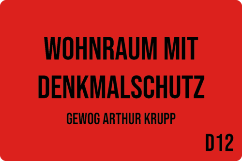 D12 - Wohnraum mit Denkmalschutz: Gewog Arthur Krupp